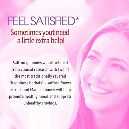 Saffron Gummies - Saffron Supplement Gummies 100% Pure B6, B12, B12, D3, D3, C 60Cts