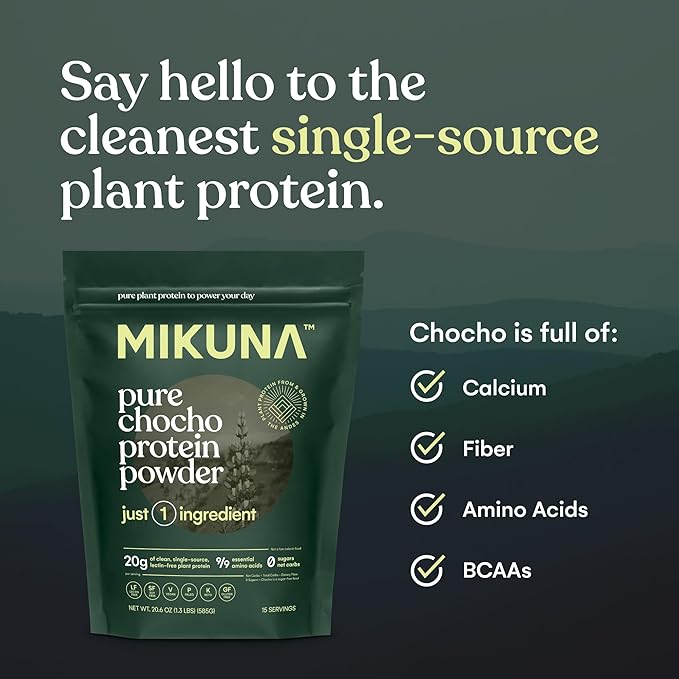 Mikuna Vegan Protein Powder (Unflavored, 15 Servings)