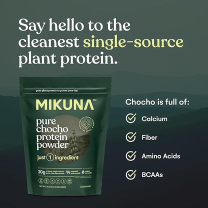 Mikuna Vegan Protein Powder (Unflavored, 15 Servings)