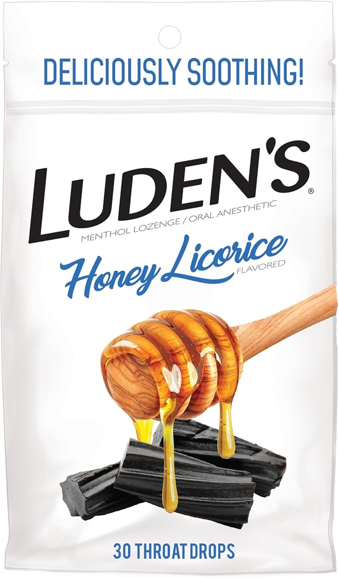 Luden's Soothing Throat Drops, Honey Licorice, 30 ct 1)