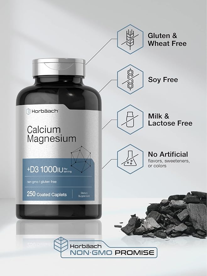 Horbäach Calcium Magnesium & D3 250 Coated