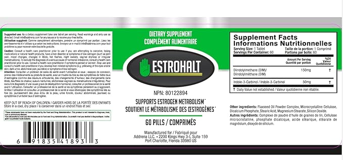 Estrogen-Blocker Supplement & Natural Anti Aromatase Inhibitor Pills for Men & Women DIM (Diindolylmethane) & Indole 3 Carbinol (I3C) Supplements for Estrogen Dominance & Hormone Balance