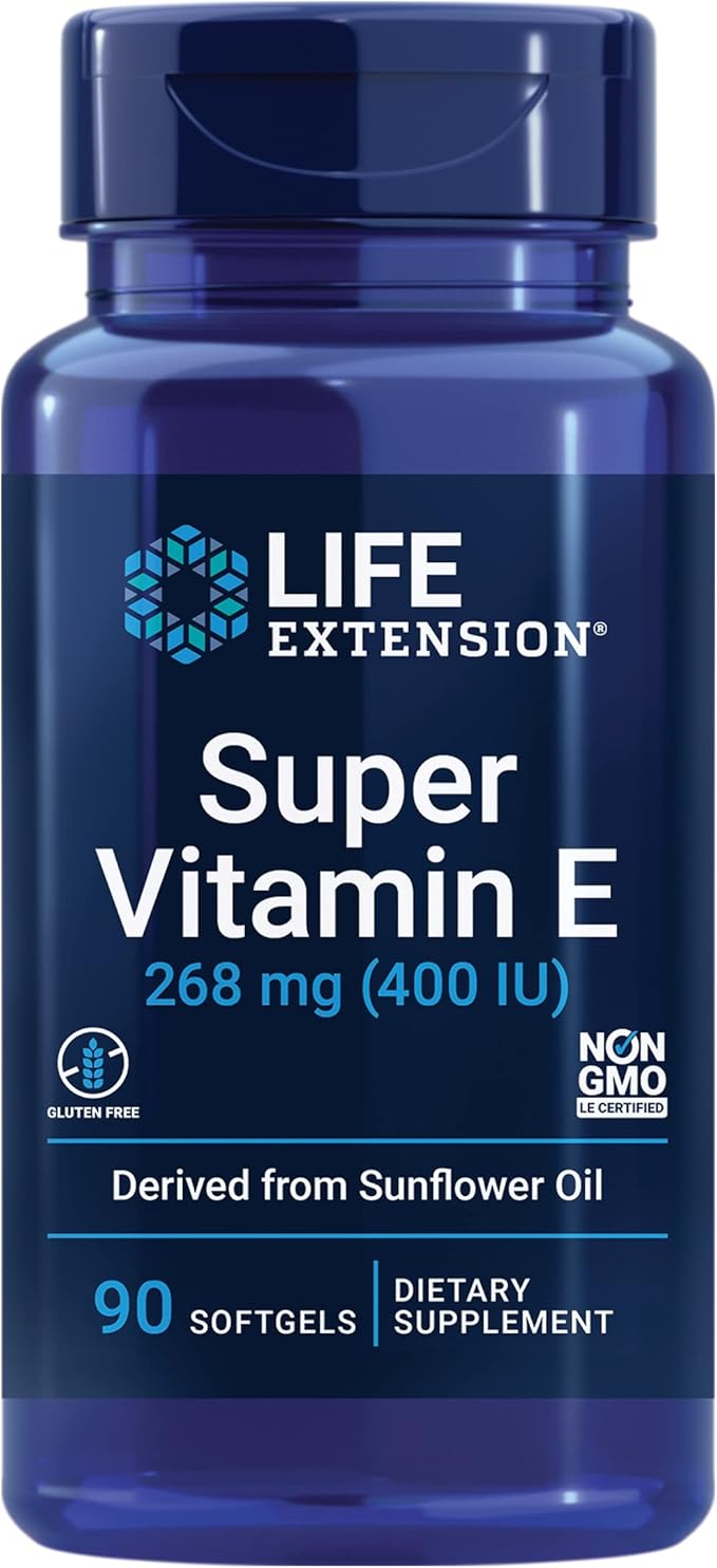 Life Extension 268mg Super Vitamin E 5000IU Vitamin D3 -