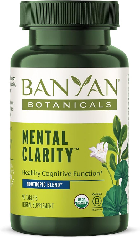 Banyan Botanicals Mental Clarity – Organic 90 Tablets