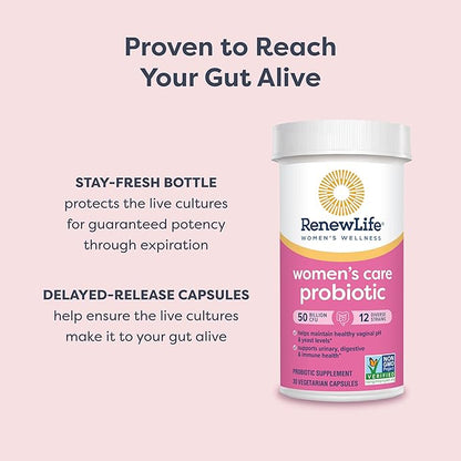 Renew Life Women's Probiotic Capsules, 50 Health(2), L. 60 Count