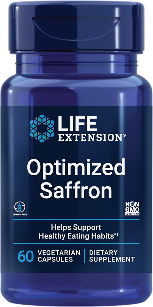 Life Extension Optimized Saffron, saffron extract, 60 vegetarian