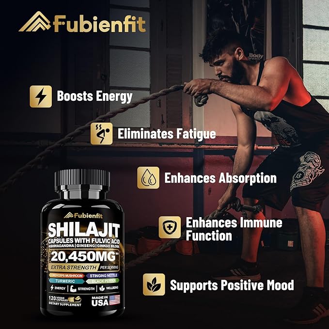 Shilajit Pure Himalayan Organic 20450MG Shilajit 120 Capsules