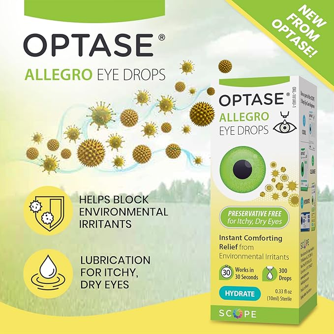 Optase Allegro Eye Drops for Dry Eyes .33 oz, 300 Drops