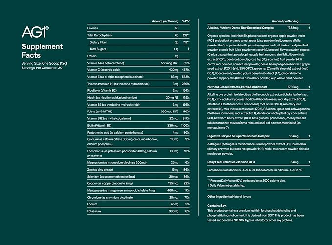 AG1 Greens Powder Supplement | Improve Gut Health | Multivitamin, Probiotic, Gluten Free, Vegan and Keto Friendly | 75 Vitamins (Athletic Greens) - Family Starter Kit