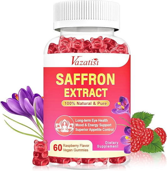 Sugar Free Saffron Gummies, 100 mg 60 Cts