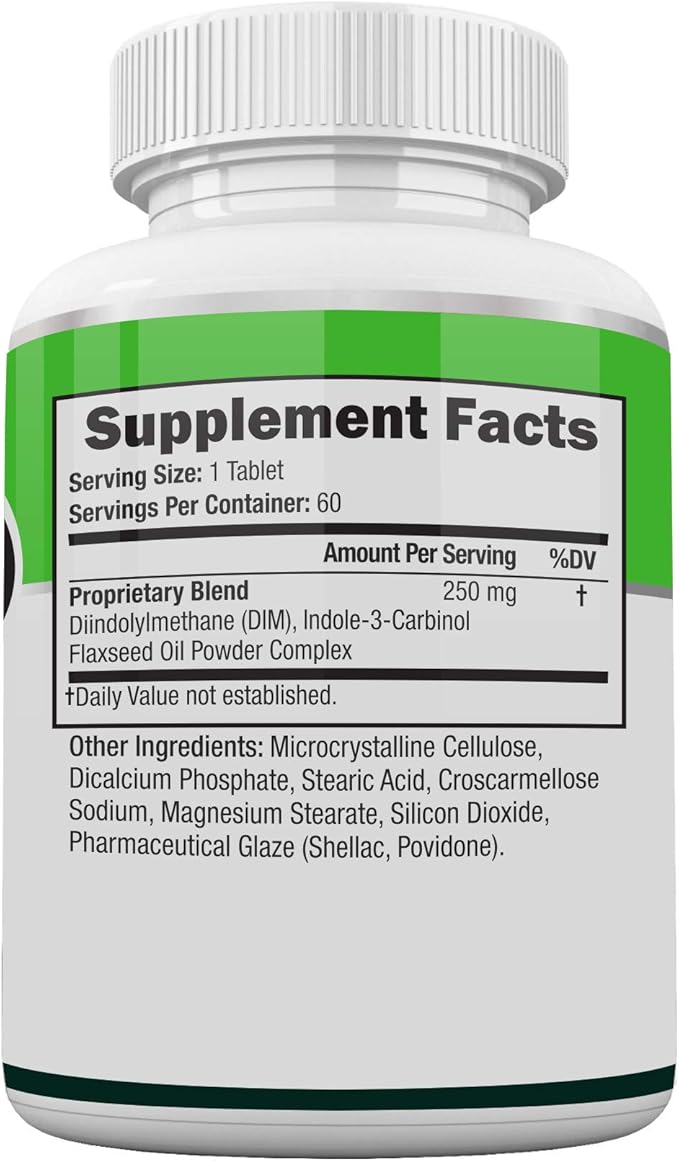 Estrogen-Blocker Supplement & Natural Anti Aromatase Inhibitor Pills for Men & Women DIM (Diindolylmethane) & Indole 3 Carbinol (I3C) Supplements for Estrogen Dominance & Hormone Balance