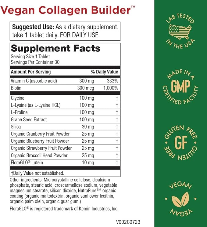 Vegan Collagen Builder 30 Tablets