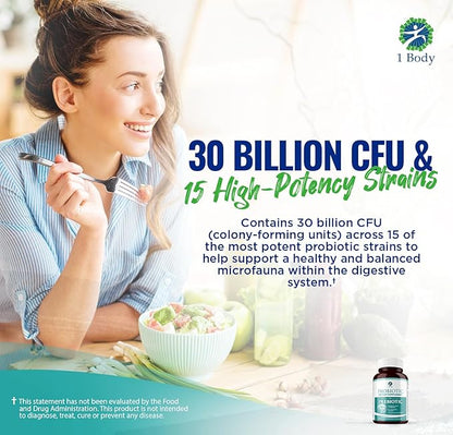 30 Billion CFU Probiotic Supplement 120 Vegetarian