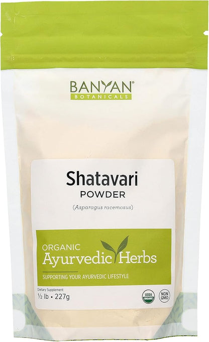 Banyan Botanicals Organic Shatavari Powder – 1/2lb. ­–