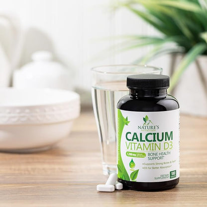 Calcium 1200 mg Plus Vitamin D3, 180 Tablets