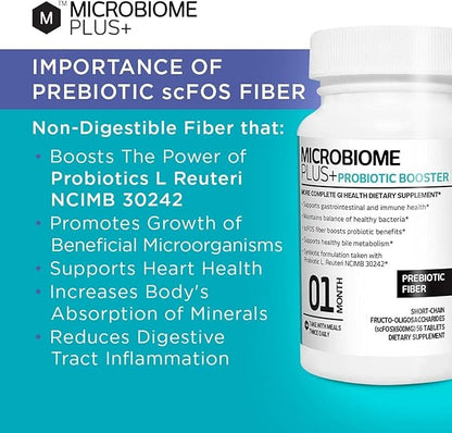 Microbiome Plus Prebiotics scFOS Prebiotic Fiber, (1 Month (1)