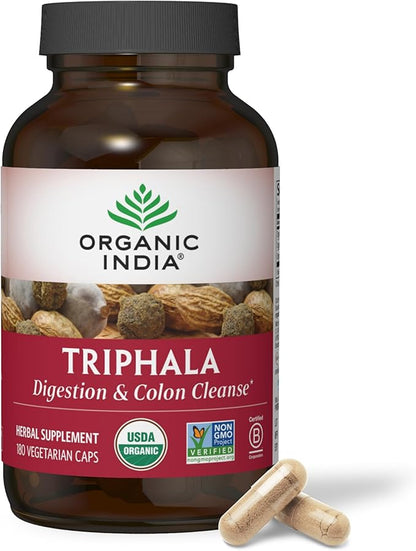 Organic India Triphala Capsules Organic 180 Capsules
