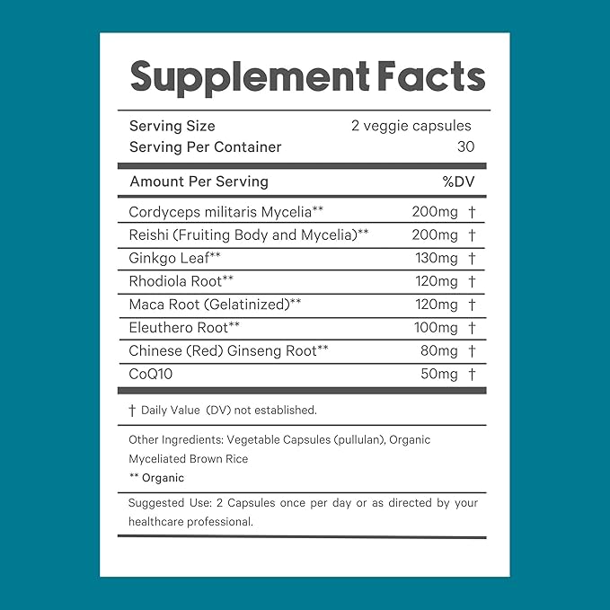 LyfeFuel Adaptogen Blend for Natural Energy 60 Vegan