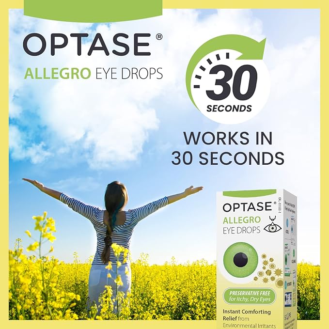 Optase Allegro Eye Drops for Dry Eyes .33 oz, 300 Drops