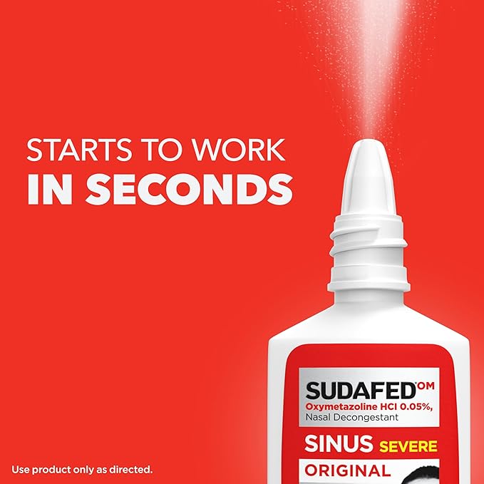 Sudafed Sinus Severe Original Nasal Spray, 12 Hour .05% Nose 1 fl.