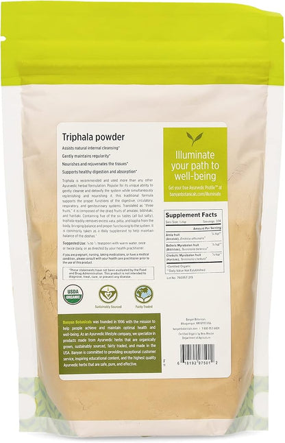 Banyan Botanicals Triphala Powder – Organic 1lb. –