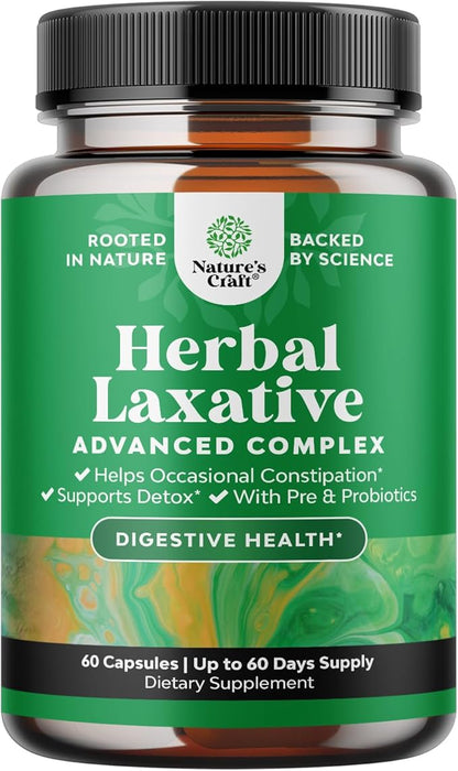 Herbal Laxative Capsules with Probiotics –