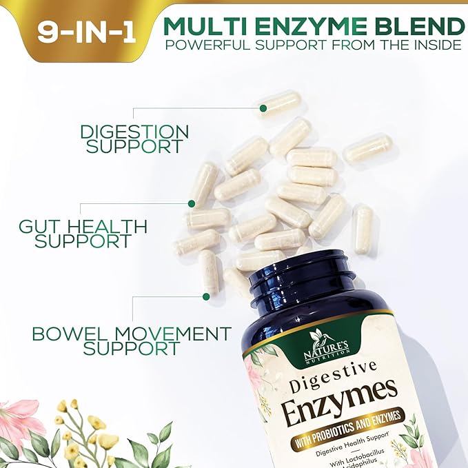 Digestive Enzymes with Probiotics 120 Capsules