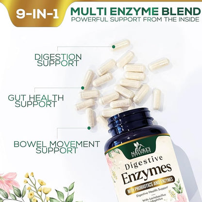 Digestive Enzymes with Probiotics 120 Capsules