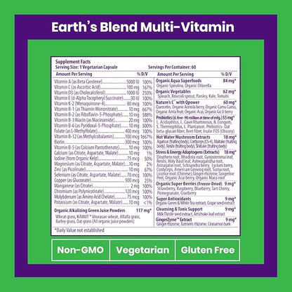 Paradise Herbs - Earth’s Blend® Superfood 60 Count