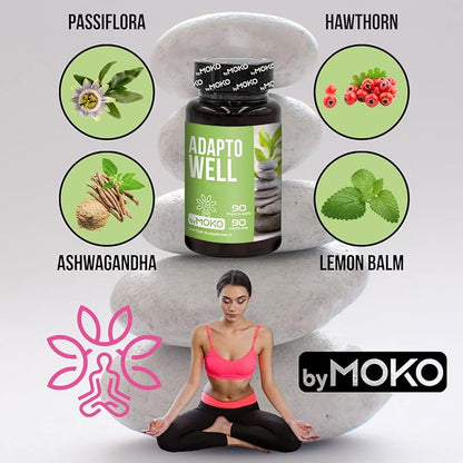 AdaptoWELL with Passionflower and Ashwagandha 90 Capsules