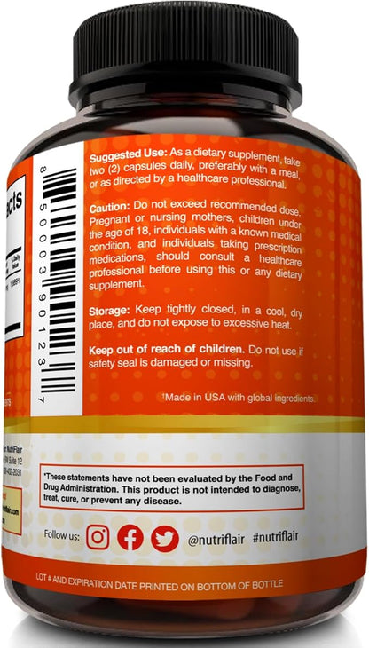 NutriFlair Liposomal Vitamin C 1700mg, 180 Capsules