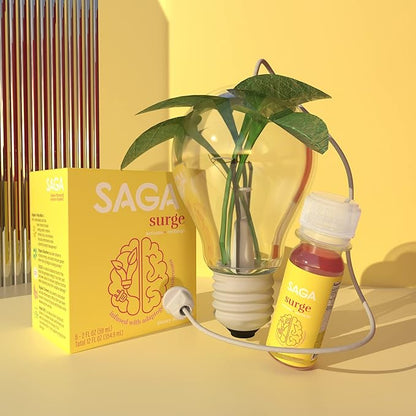 SAGA Organic Energy Shots CoQ10 & 2oz Shots (18-Pack)