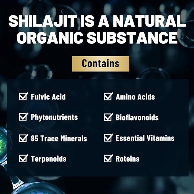 Shilajit Pure Himalayan Organic 20450MG Shilajit 120 Capsules