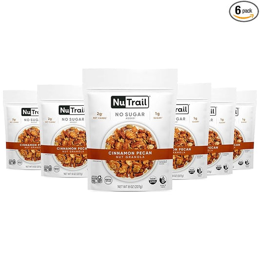 NuTrail Nut Granola Cereal, Cinnamon Pecan, 8 Ounce 6)…