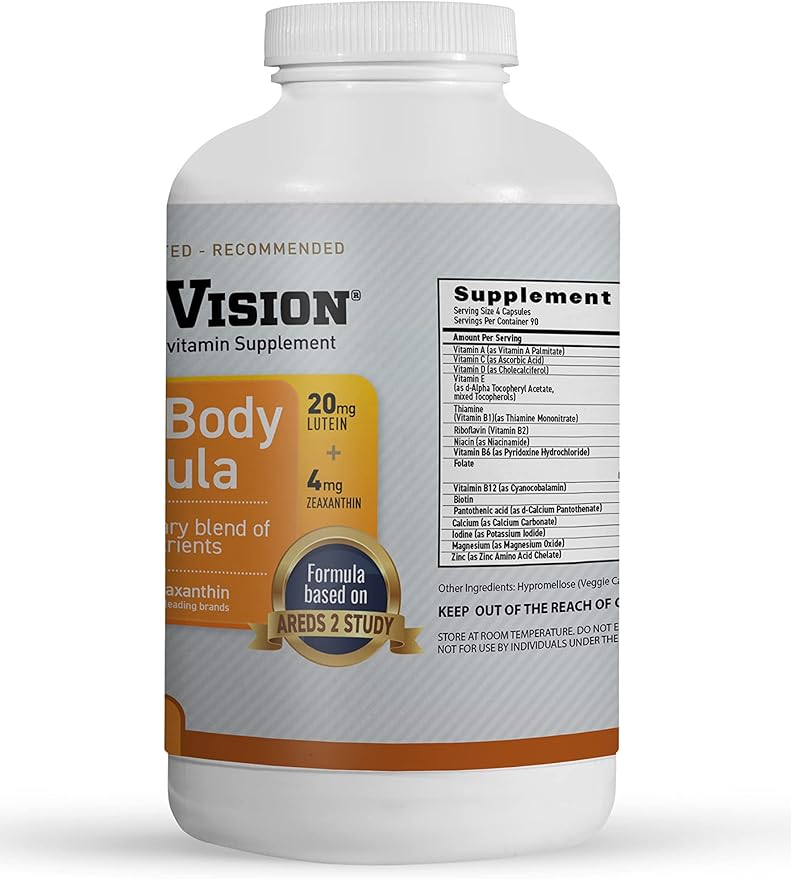 MaxiVision® AREDS 2 Whole Body Formula 2 Eye 360 Capsules (360 Capsules 1 Bottle