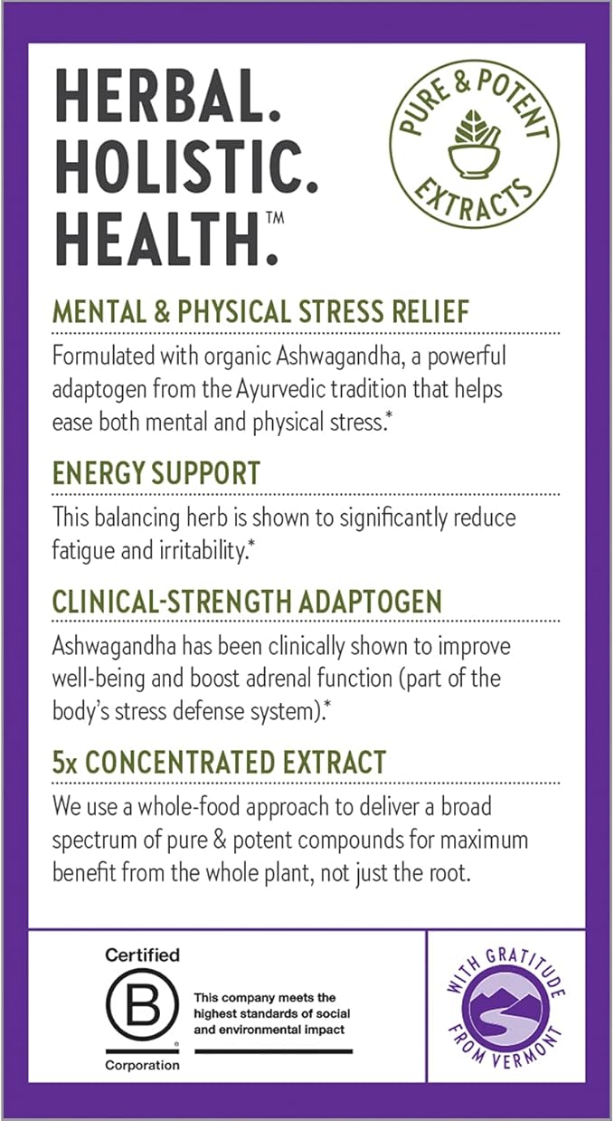 New Chapter Organic Ashwagandha Supplement, One 60 Count