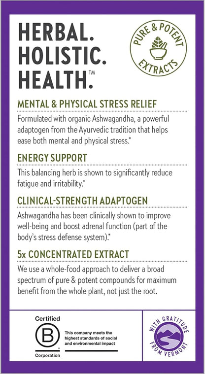 New Chapter Organic Ashwagandha Supplement, One 60 Count