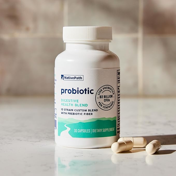 NativePath Daily Probiotic, 10-Strain Custom Blend 82 Billion 30 Count