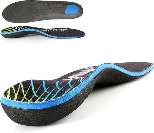 Arch Support Inserts for Plantar Fasciitis 9-9.5 | 11-11.5, Black)