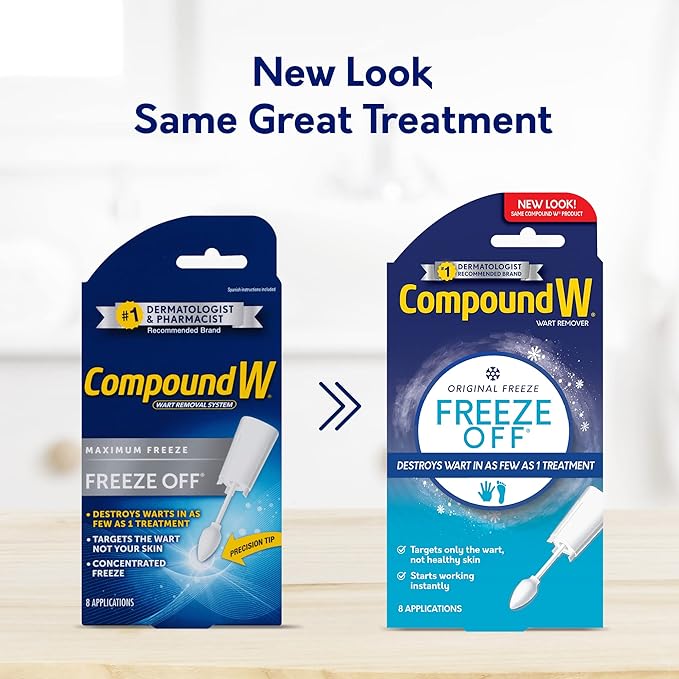 Compound W Freeze Off Remover, 8 1 Count
