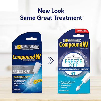 Compound W Freeze Off Remover, 8 1 Count