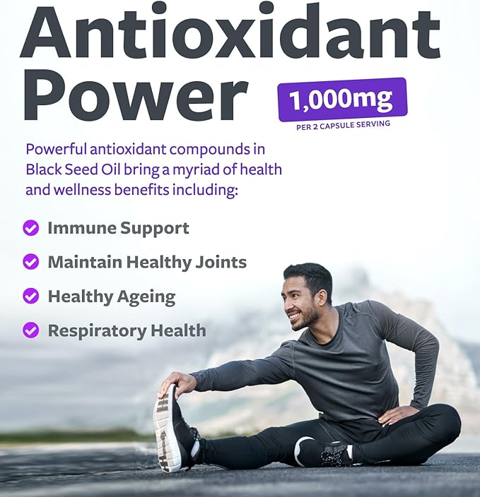 Black Seed Oil 120 Softgel 500mg Each, 1000mg Per 2 Capsule