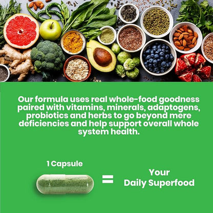 Paradise Herbs, Earth's Blend, Multivitamin, 48 Organic B12, C, K2, Daily 60
