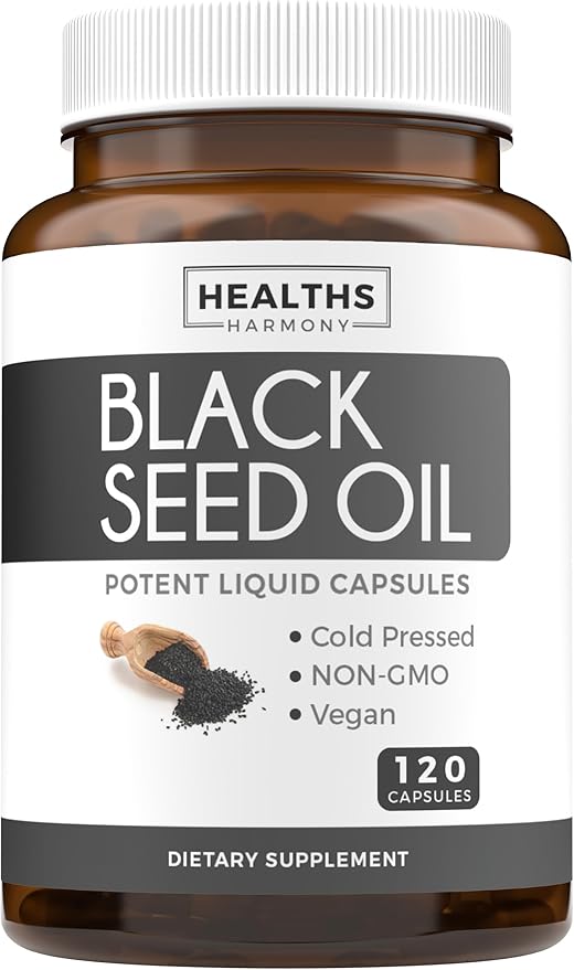 Black Seed Oil 120 Softgel 500mg Each, 1000mg Per 2 Capsule