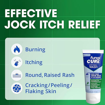 FUNGICURE Medicated Anti-Fungal Jock Itch Wash, 6 Fl