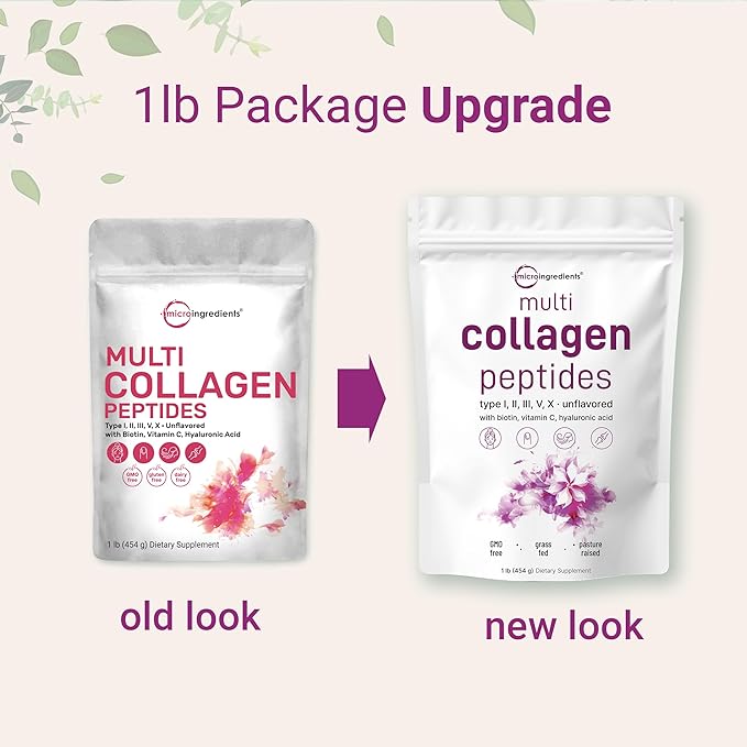 Multi Collagen Peptides Powder, 16 Oz