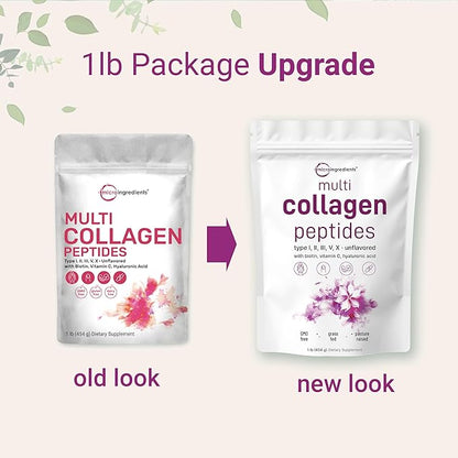 Multi Collagen Peptides Powder, 16 Oz
