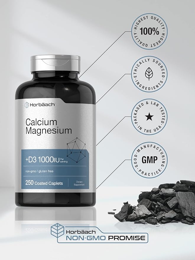 Horbäach Calcium Magnesium & D3 250 Coated