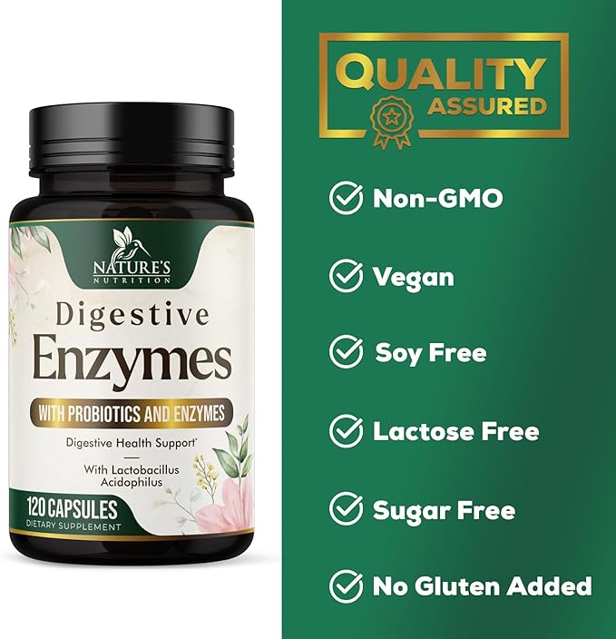 Digestive Enzymes with Probiotics 120 Capsules