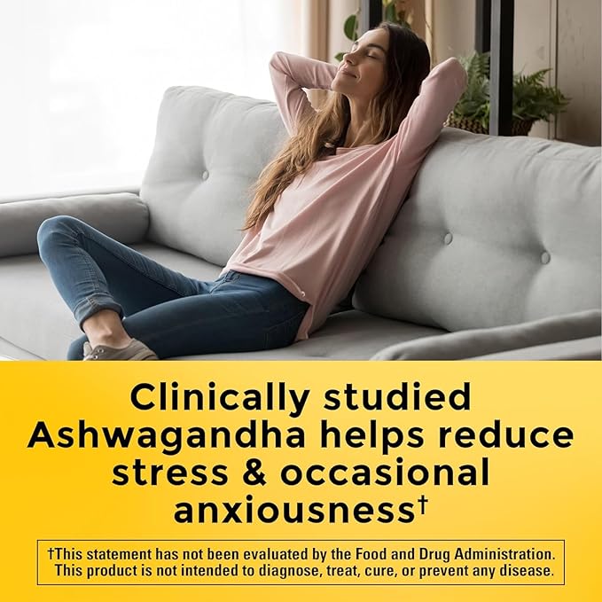 Nature Made Ashwagandha Capsules 125mg 60 Capsules, 60 Day 2)